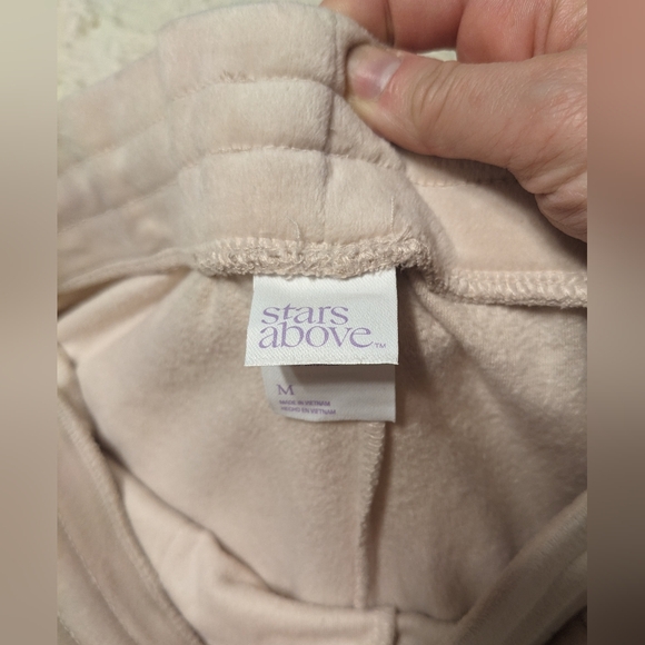 Stars Above Target Light Pink Velour Sleep Lounge Joggers sz M - Picture 5 of 10